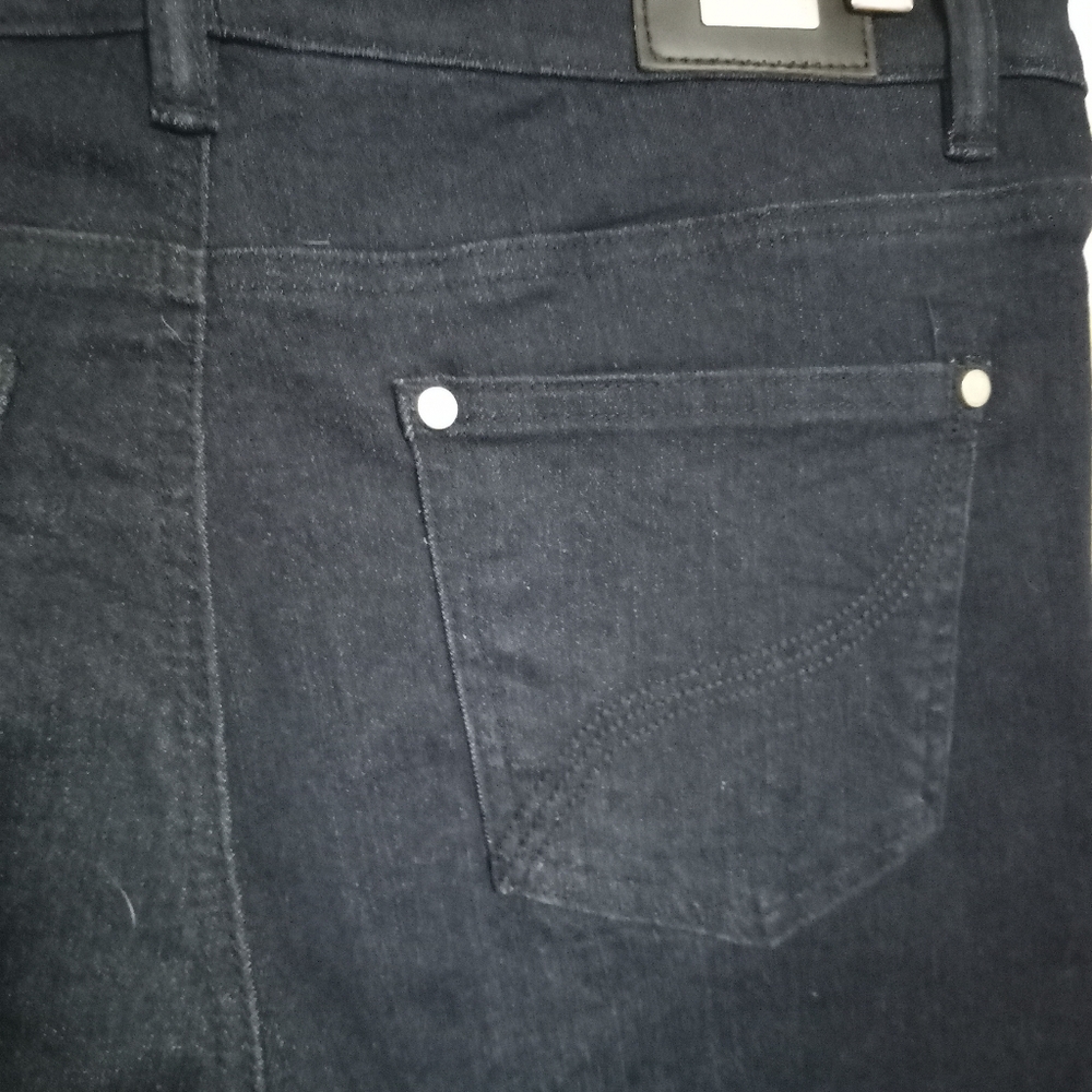 Joseph Ribbkoff 6 Reverse Side Fray Stripe Skinny Stretch Jeans - Picture 6 of 16